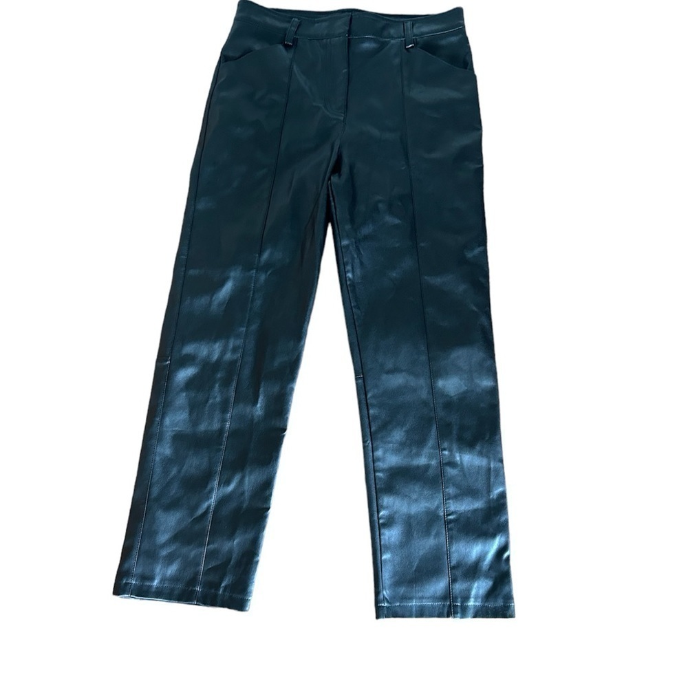 FORE Faux Leather Black Pants Size Large - Picture 3 of 8